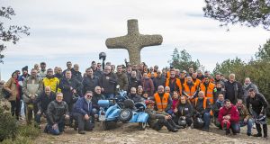 83 motos reunidas en la Vespa-Trobada y clásicas Corbera de Llobregat