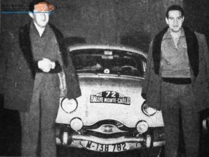 Montecarlo 1958: Estanislao Reverter y su hermano