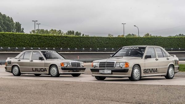 Una carrera con veinte Mercedes-Benz 190 E 2.3-16 de 1984